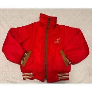 SF 49ers Size Small Toddler Vintage Zip Up Jacket Touchdown Made USA Francisco